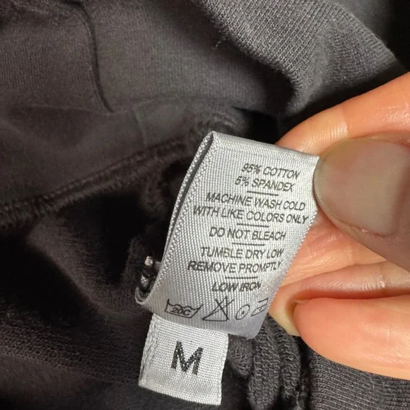 NWOT American Giant Women's Moto Dress M Black Long Sleeve Athleisure - Picture 7 of 13